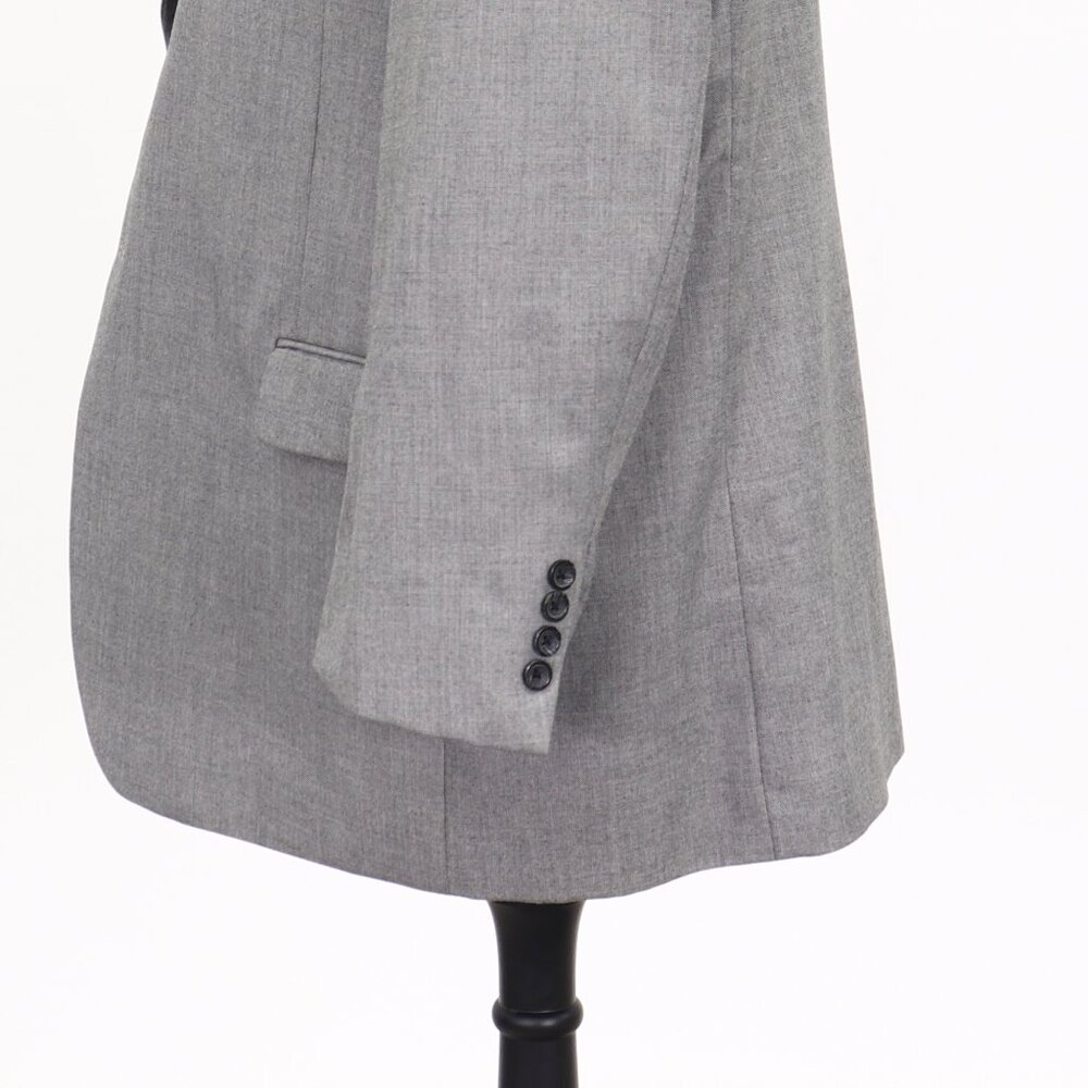 Statements 50l Gray Solid 2-Button Sport Coat Bla… - image 8